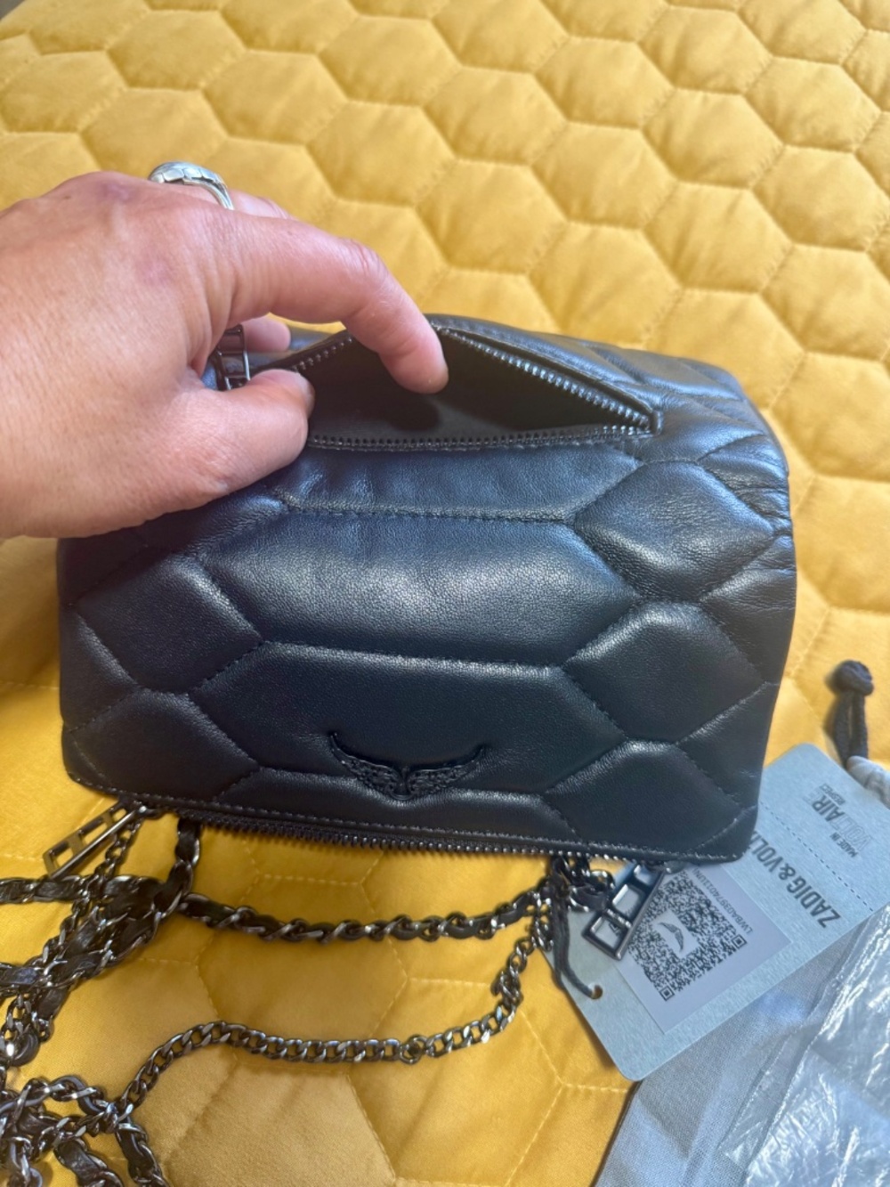 🦉 NWT ZADIG & VOLTAIRE HANDBAG - Picture 7 of 11